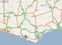Seaford taxi coverage map